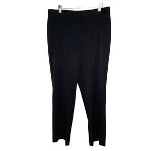 NWT LIZ CLAIBORNE Career Audra Classic Straight Leg At Waist Black Pants 14P
